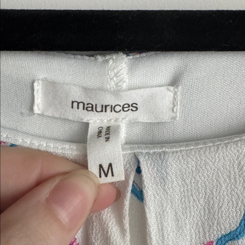 Maurices White and Blue Maxi Dress Size M - Picture 4 of 8